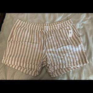 Old Navy Womens striped linen shorts NWT size XL